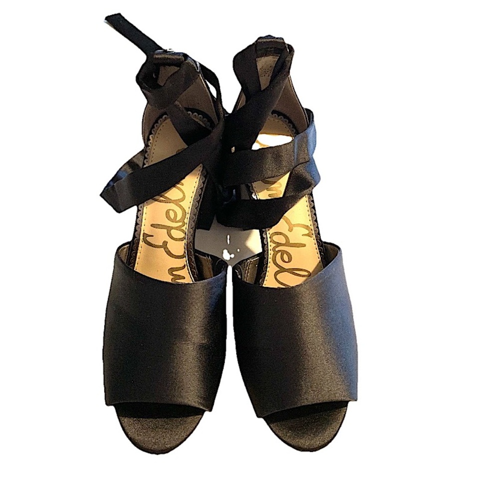 Sam Edelman - Elegant Black Satin Heels!